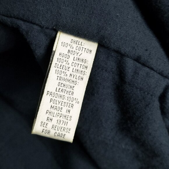 John Ashford Barn Jacket Chore Coat XL Leather Collar Utility Drawstrings Warm - Picture 10 of 16